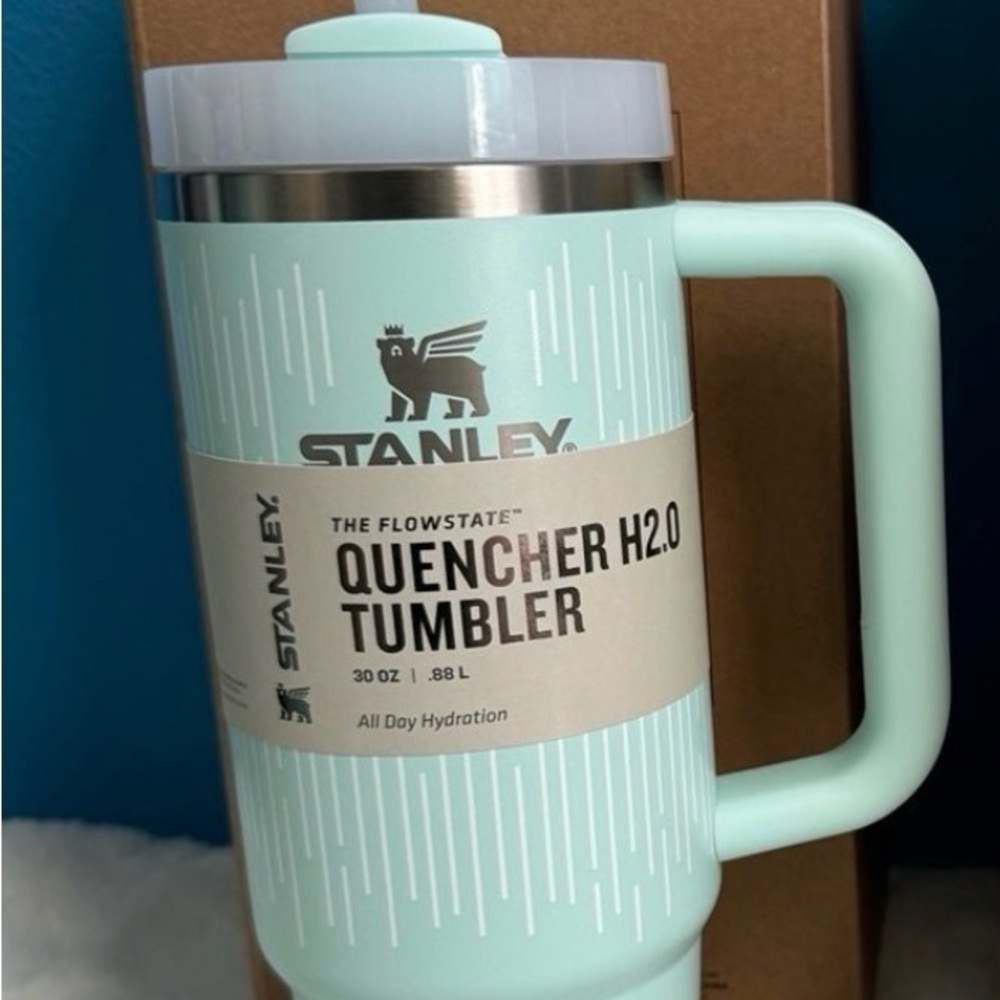*NEW*Limited Edition Stanley 30oz Soft Rain Mint & Box - Picture 7 of 7